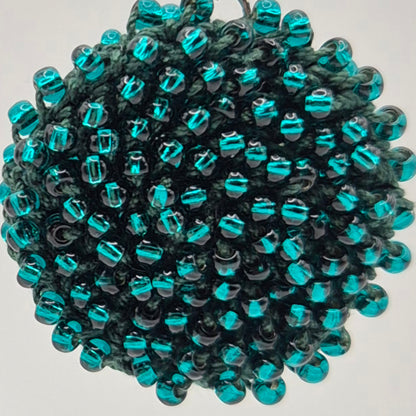 Kette LINNSI - Linse 32 mm | vergoldet | Perlen 3mm