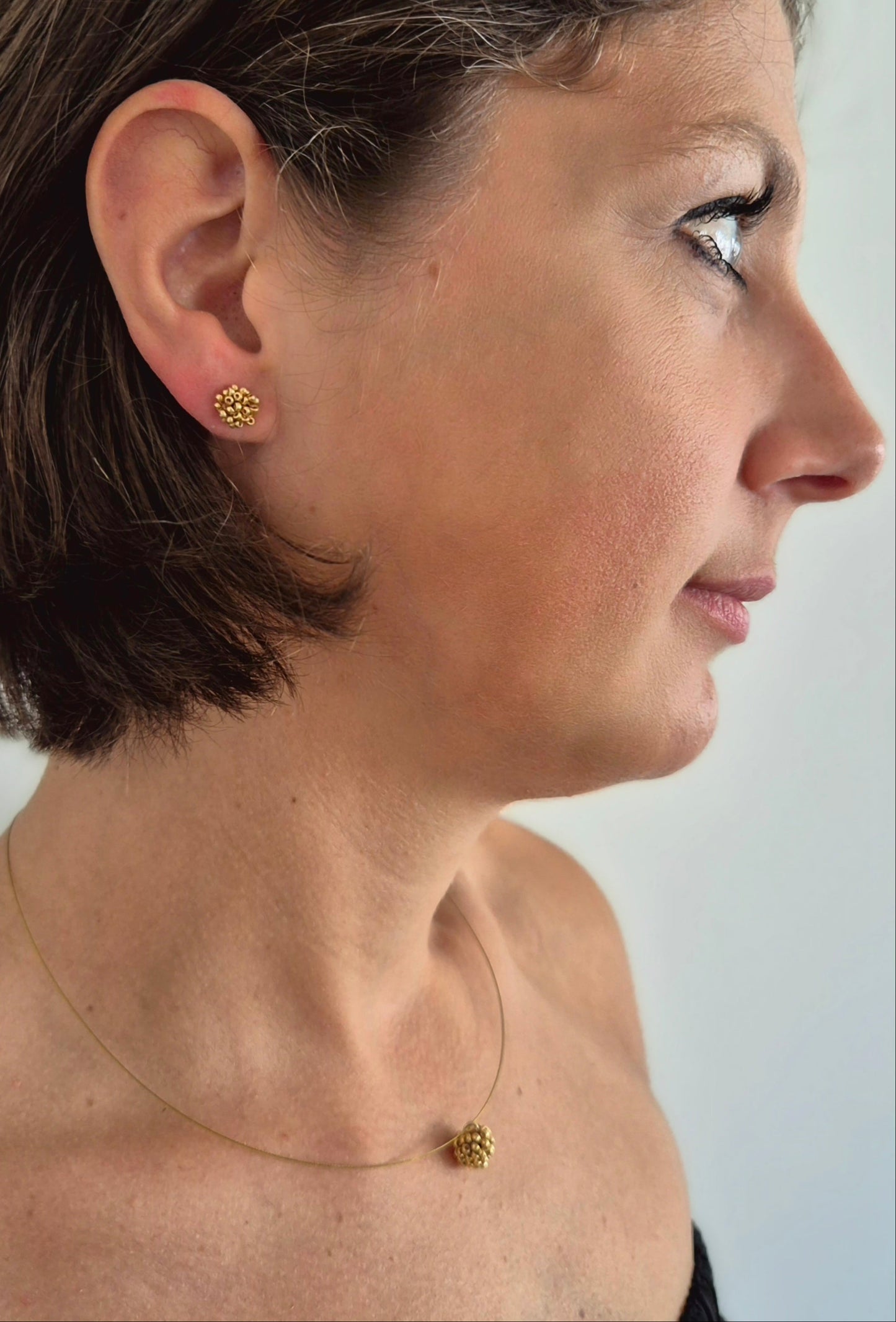 Kette KUULA- Kugel 9mm | vergoldet | Perlen 2mm