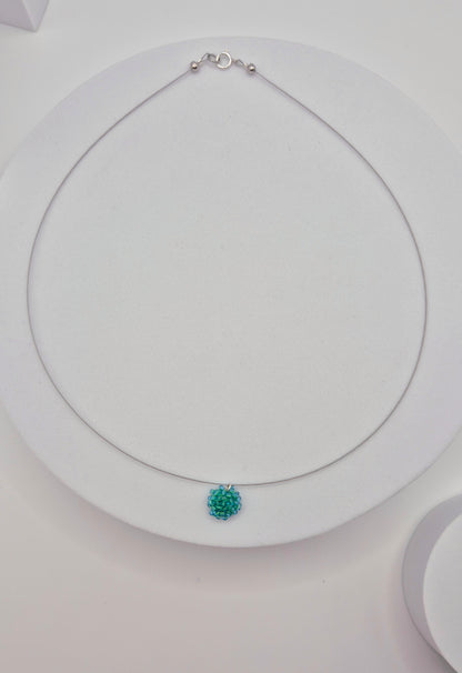 Kette LINNSI - Linse 10mm | Silber  Perlen 2mm