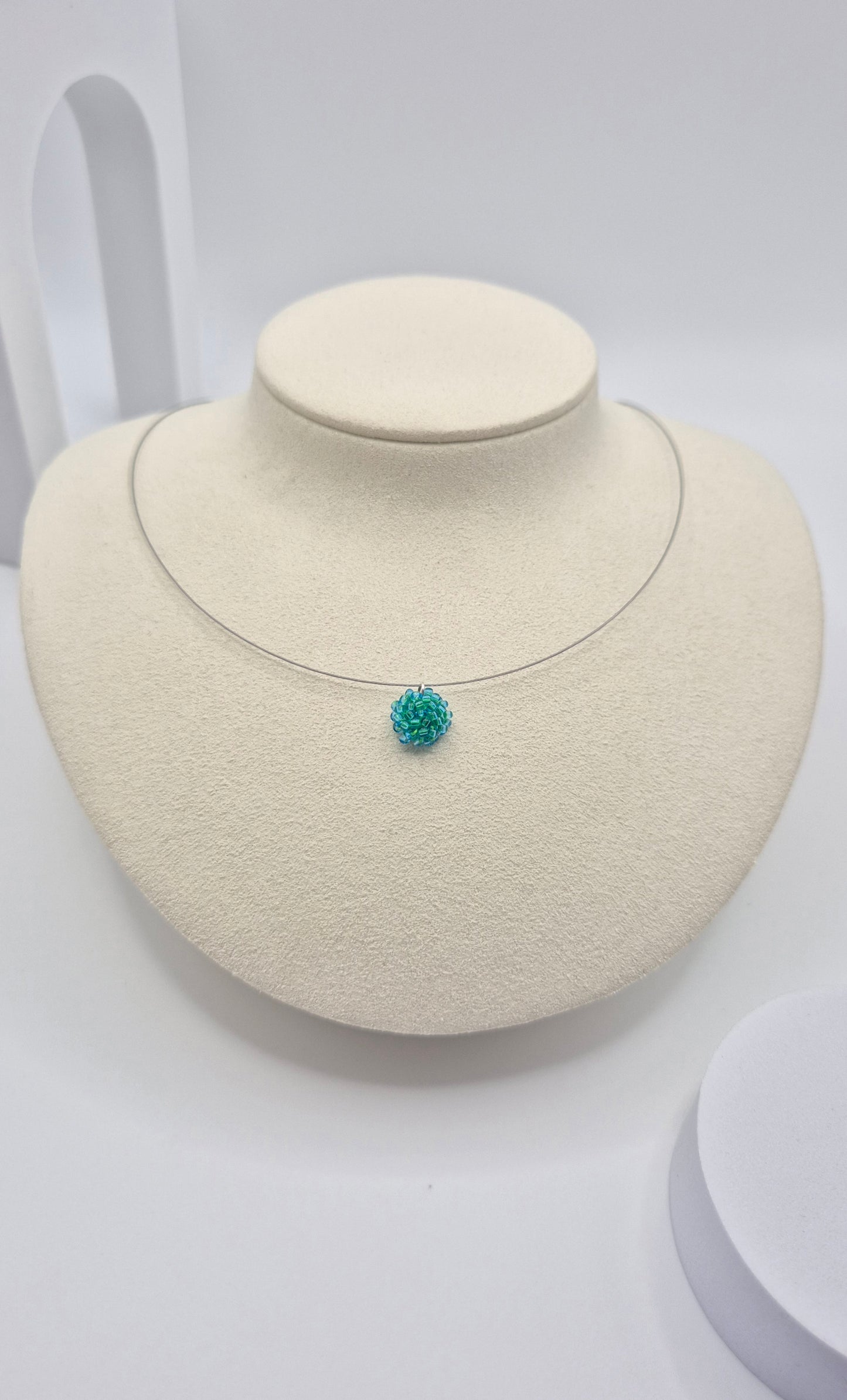 Kette LINNSI - Linse 10mm | Silber  Perlen 2mm