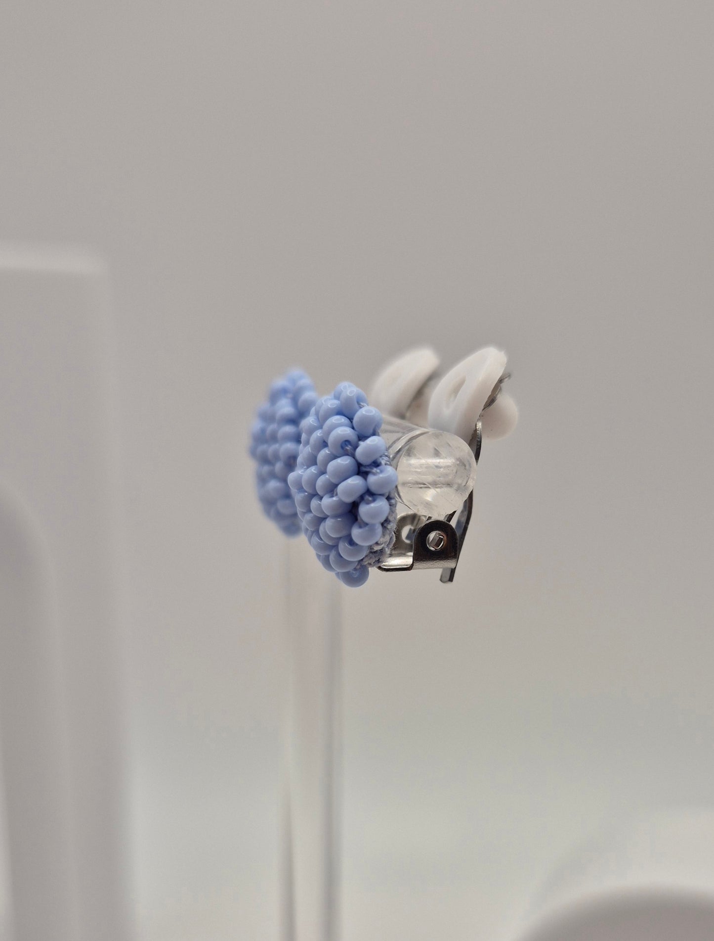 Ohrclips LINNSI - Linse 14 mm | Perlen 2mm