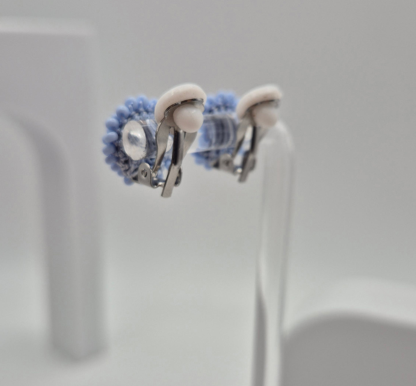 Ohrclips LINNSI - Linse 14 mm | Perlen 2mm