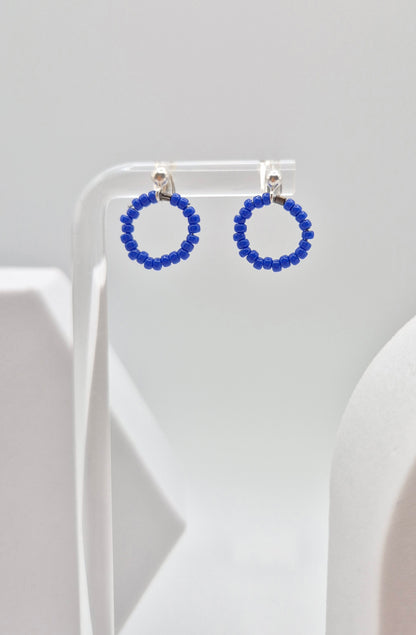 Ohr-Stecker Hänger RENGAS | Ring 13mm | Perlen 2mm