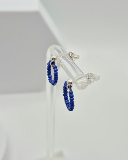 Ohr-Stecker Hänger RENGAS | Ring 13mm | Perlen 2mm