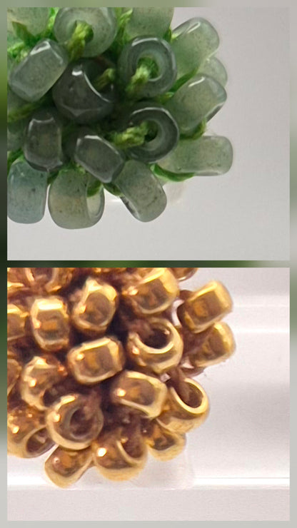 Ring LINNSI 2 - Linse 7 mm | Perlen 1mm