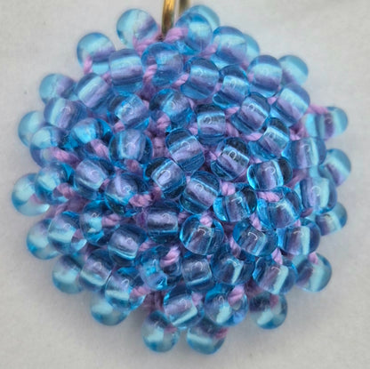 Kette LINNSI - Linse 32 mm | vergoldet | Perlen 3mm