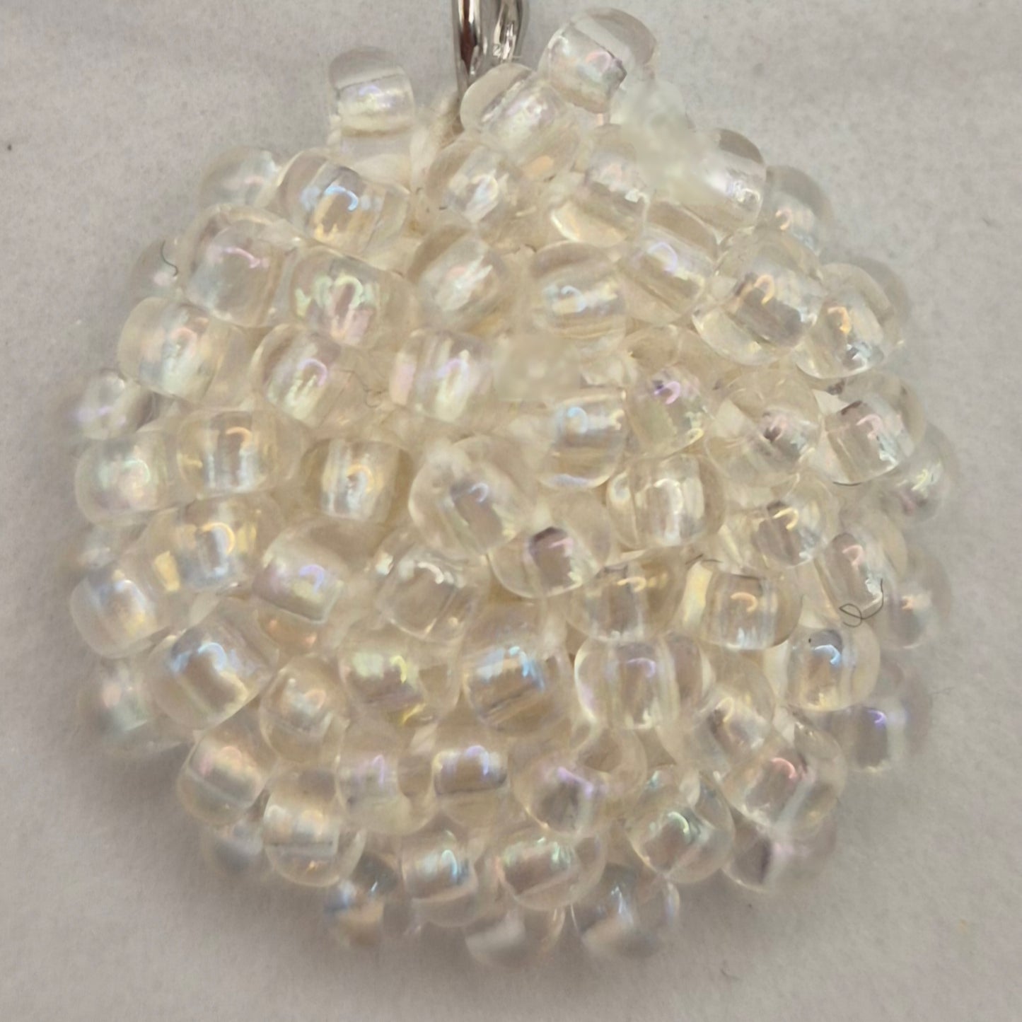 Kette LINNSI - Linse 32 mm | vergoldet | Perlen 3mm