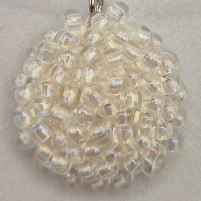 Kette LINNSI - Linse 32 mm | vergoldet | Perlen 3mm