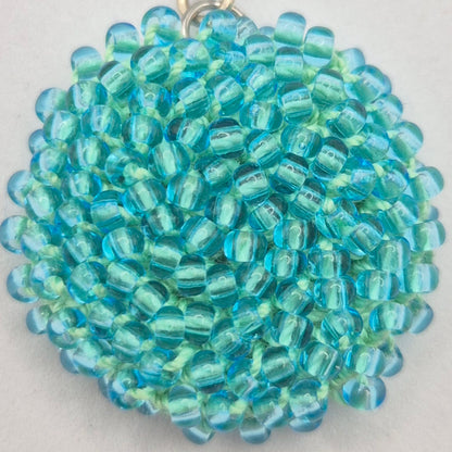 Kette LINNSI - Linse 32 mm | vergoldet | Perlen 3mm