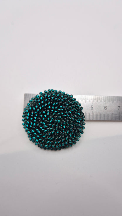 Brosche LINNSI | Durchmesser 45 mm | Perlen 2,5 mm